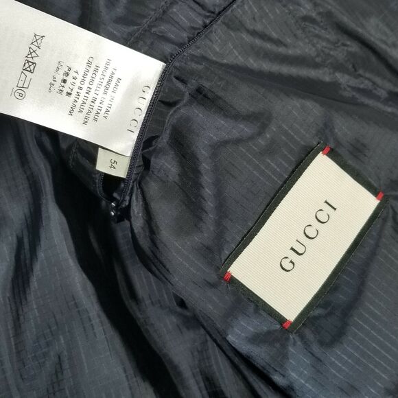 GUCCI GG 54 EU/ XL US Zaboo Ripstop Lightweight Quilted Chevron Jacket NWT $2800 - Picture 8 of 11